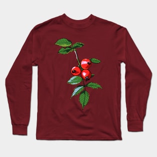 Branch of wild rose Long Sleeve T-Shirt